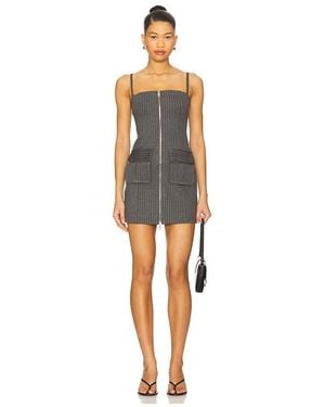GOOD AMERICAN Minivestido Soft Stretch En Color Gris Talla En - Negro