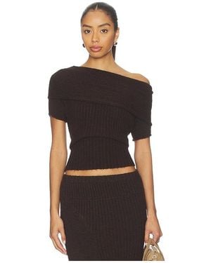 With Jean Fia Top - Black
