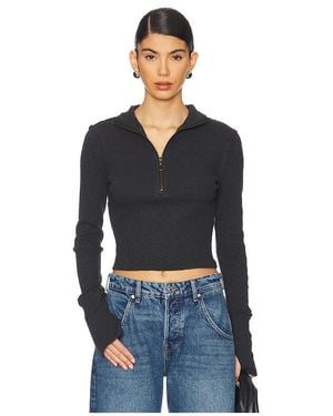 Free People We The Free Midnight 1/2ジップセーター - ブルー