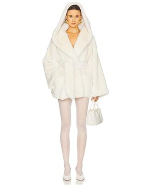 Helsa The Hooded フェイクファーコート - ナチュラル