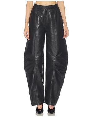 ROTATE BIRGER CHRISTENSEN Cargo-Hose Leather Cargo Pants - Schwarz