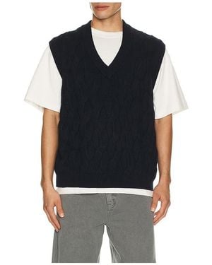 Reiss GILET WALTON en Blue - Noir