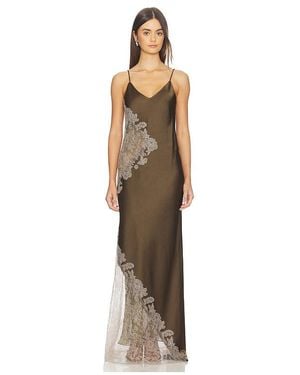 Alejandra Alonso Rojas Amal Lace Gown - Natural