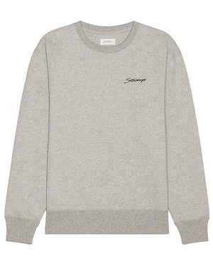 Saturdays NYC Bowery Signature Crewneck Sweatshirt - Grey