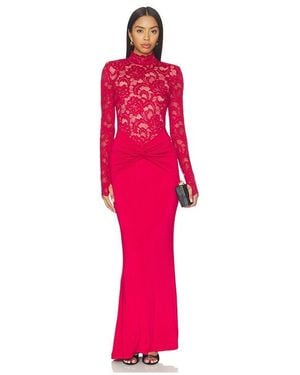 Nookie Ever After Long Sleeve Gown - Red