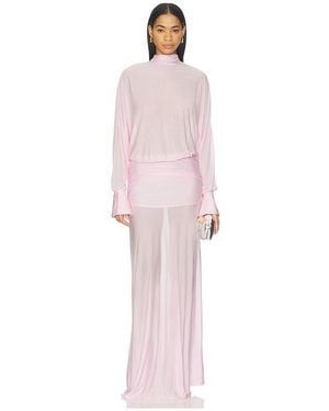 SER.O.YA Swan Maxi Dress - Pink