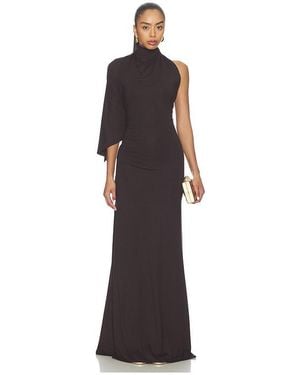 Diana Milkanova Studio One Shoulder Dress - Brown