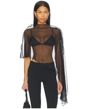 NonChalant Label Poncho-Oberteil Patrice - Schwarz