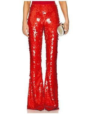 AKNVAS Flared-Hose Mit Pailletten Lennon - Rot