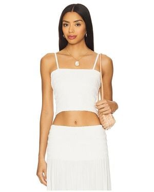Bobi Smocked Tube Top - White