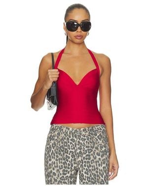 Tiger Mist Sydel Bandage Top - Red