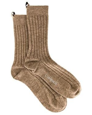 Comme Si The Cashmere Sock - グレー