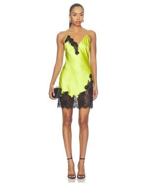Fleur du Mal Juliet Lace Mini Slip - Yellow