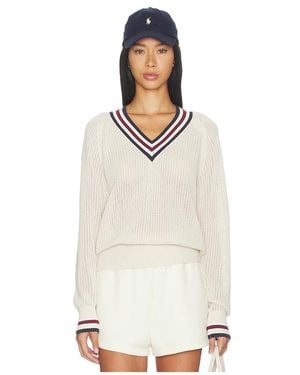 Varley Maurice V Neck Jumper - White