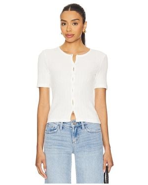 Samsøe & Samsøe Cardigan Mit Kurzen Ärmeln Sajuni - Weiß