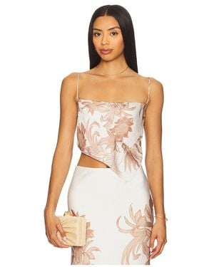 Rococo Sand Scarf Cowl Top - White