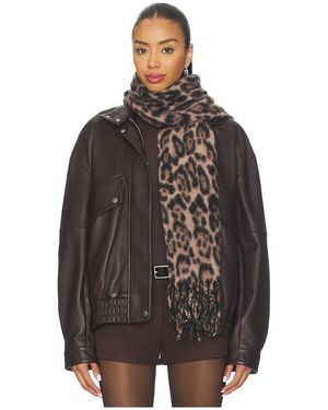 Hat Attack Leopard Scarf - Brown