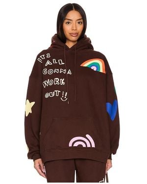 The Mayfair Group It'S All Gonna Work Out Hoodie - Brown