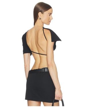 Jade Cropper Open Back T-Shirt En Color Negro Talla (También En 38)