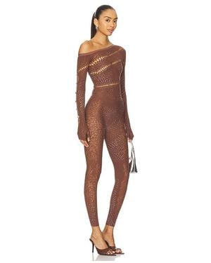 Poster Girl Ivy Long Rhinestone Jumpsuit - Mehrfarbig