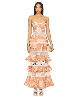 PATBO Artichoke Maxi Dress - White