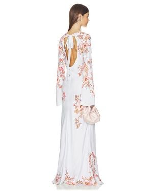 Hemant & Nandita Back Ties Maxi Dress - White