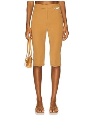 Gcds Cupro Tailoring Capri Trousers - ナチュラル