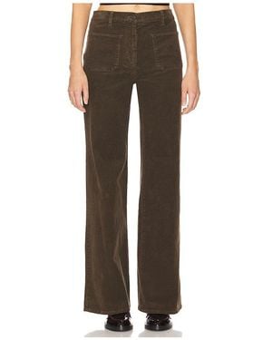 Nili Lotan Corduroy Wide-Leg Trousers - Brown