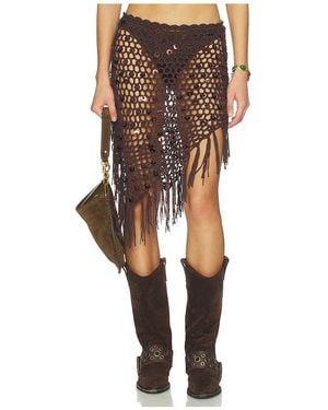 MORE TO COME Lorelai Crochet Skirt - Black