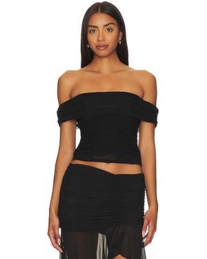 MAJORELLE Cara Top - Black