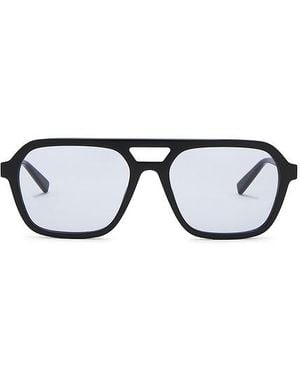 Saint Laurent Sl Logo Rectangular Sunglasses - Blau