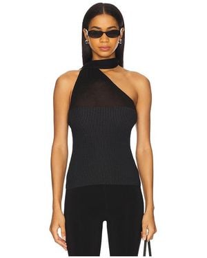 With Jean Larissa Top - Black
