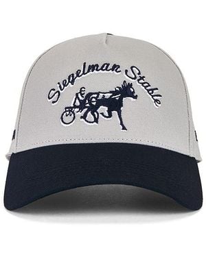 Siegelman Stable Embroidered Five Panel Hat - Blue