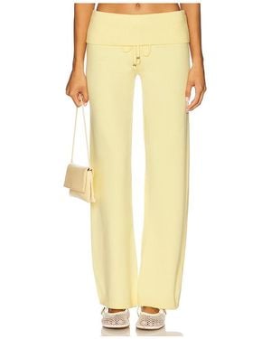 Frankie's Bikinis Pantalón Dawson Cloud Knit En Color Amarillo Talla (También En M, S, Xs)