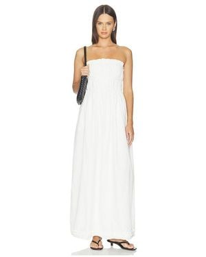 SNDY'S Ines Strapless Maxi Dress - White