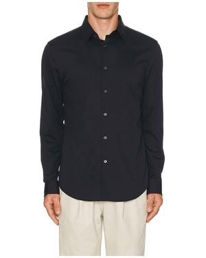 Theory Sylvain Structure Knit Shirt - Blue