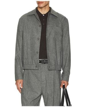 Jonathan Simkhai Ernie Blouson Shirt Jacket - Gray