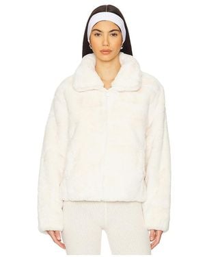 Beyond Yoga On The List Faux Fur Jacket - White