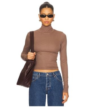 Lamade Felix Crop Turtle Neck Top - Blue