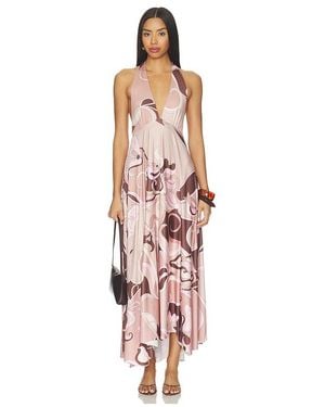 Cin Cin Maxivestido Halter Lalique En Color Marrón Talla (También En M) - Blanco