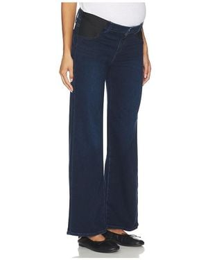 PAIGE Anessa Maternity Wide Leg Jean - Blue