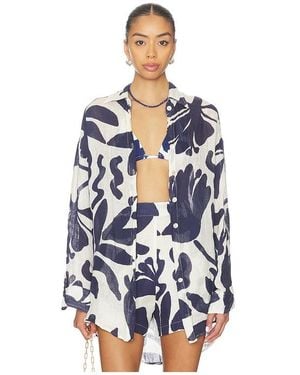 Vitamin A Playa Boyfriend Shirt - Blue