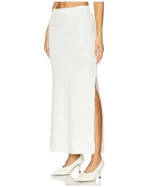 LPA Evan Maxi Knit Skirt - White