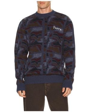 by Parra Strickpullover Repeat Ftp Booster - Blau