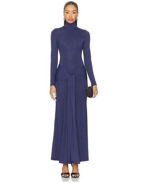 Bardot Alix Maxi Tie Front Dress - Blue