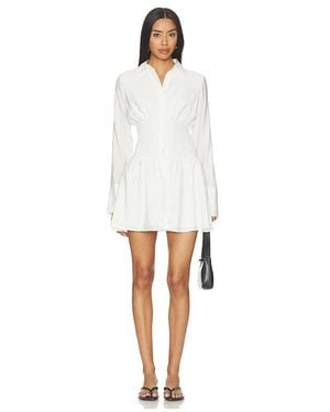 ALL THE WAYS Clementine Button Up Mini Dress - White