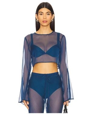 Shani Shemer Phoenix Crop Top - Blue