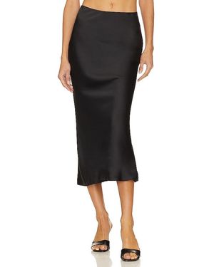 Norma Kamali X Revolve Bias Obie Skirt To Midcalf - Black