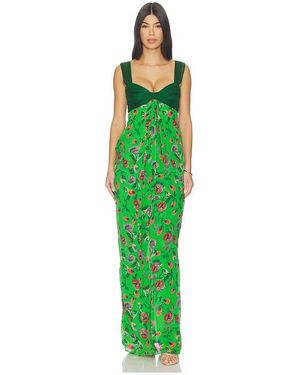Saloni ROBE CHANI en Green - Vert