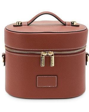 ETOILE COLLECTIVE Bolso De Tocador Oval Toiletry Case En Color Marrón Talla - Rojo